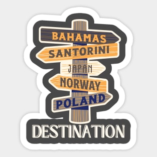 Destination Sticker